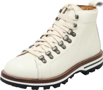 Monpiz Cortina Boot - Dames - Veterlaarzen - Wit - 40 EU - Leer - Schoenen