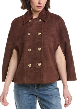 Alice & Olivia Alice + Olivia Reynalda Suede Mini Cape