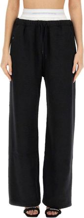 Alexander Wang Relaxed Black Wide-Leg Pants