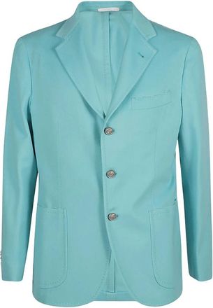 Sartorio Napoli Single-breasted Jacket - Heren - Business blazers - Blauw - M - Kostuums