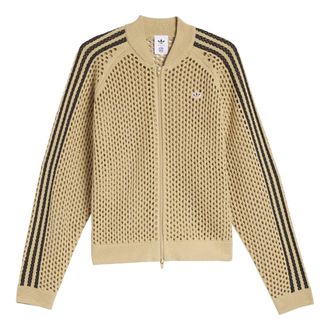 adidas x CLOT FW24 Crochet Track Jacket Asia Sizing Beige Tone JF4270