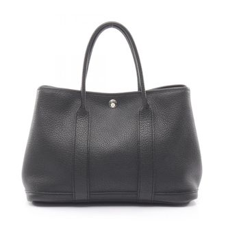 Herm&egrave;s Black Negonda Leather Tote Bag (Pre-Owned)