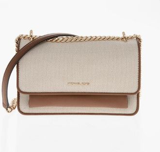 Michael Kors MICHAEL Fabric Shoulder Bag with Leather Trims size Unica