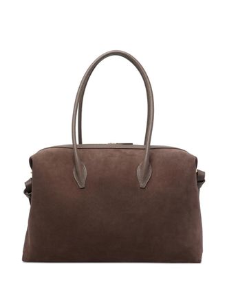 Yuzefi large Brioche suede holdall - Brown