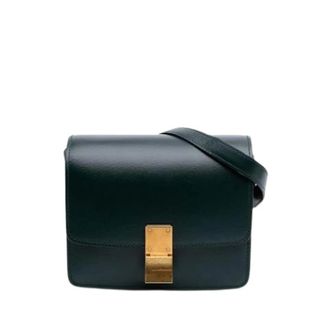 Celine Pre-owned Cross Body Bags, female, Green, Size: ONE SIZE Pre-owned The Classic Box Crossbody Bag