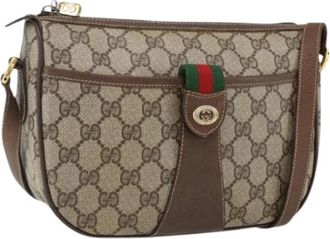 Gucci Pre-owned Cross Body Bags, female, Beige, Size: ONE SIZE Pre-owned Vintage Cross Body Bag