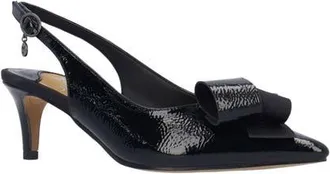 J. Rene&eacute; Delara Pointed Toe Slingback Pump in Black at Nordstrom, Size 10.5