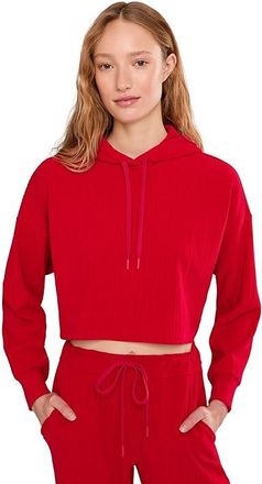 Beyond Yoga All Day Hoodie Womens Sweatshirt Holly Red : MD, Elastane/Polyester