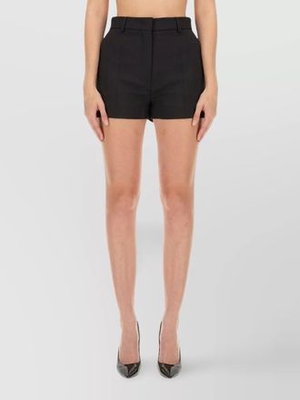 Sportmax pleated front shorts featuring belt loops