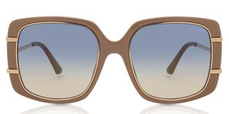 Guess GU7854 57W Womens Sunglasses Brown Size 57