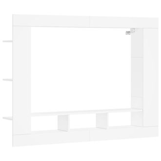 vidaXL Vidaxl - Mobile Porta Tv Bianco 152x22x113 Cm In Legno Multistrato