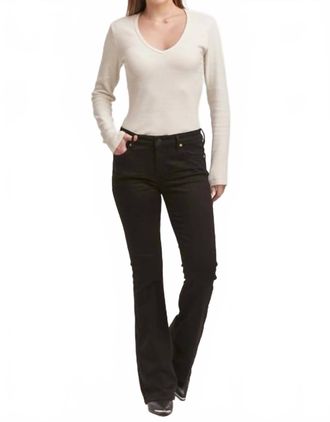 Dear John Denim Jaxtyn High Rise Boot Cut Jeans In Black Olive