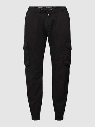 Alpha Industries Alpha Industries Cargohose mit Label-Details Modell Twill in Black, Größe XXXL