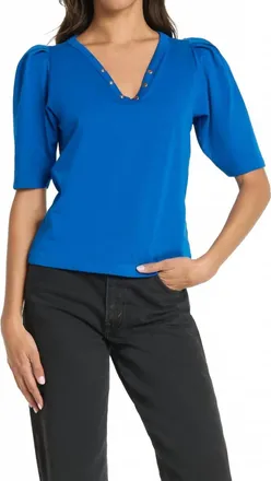 Nation Ltd Nahal Top In Sapphire