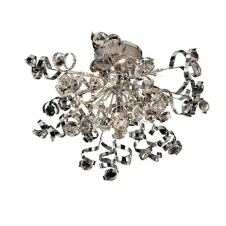 Netlighting Kurlz Ceiling 15 Light G4 Polished ChromeCrystal NOT LEDCFL Compatible in Grey