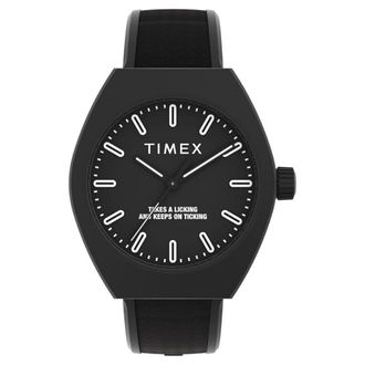 Timex Mens Eco-ceramic Black Dial Watch