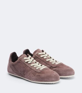 Rick Owens Minimal suede sneakers