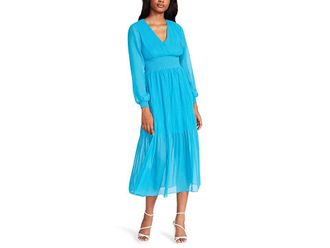 Steve Madden Nylah Dress Womens Clothing Aruba Blue : MD (US 6-8), Chiffon/Polyester