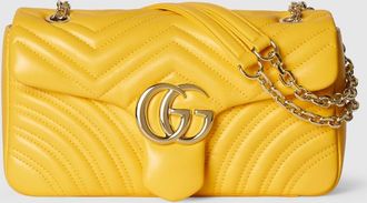 Gucci GG Marmont Medium Shoulder Bag, Yellow, Leather