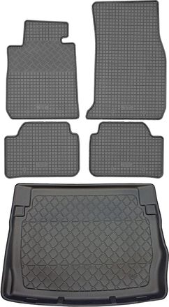 OEM Bmw Serie 1 F20 / F21 Hatchback (3/5 Puertas) De 10.2011 A 06.2019 / 09.2012 A 06.2019. Juego: Alfombrillas De Goma Para Coche + Alfombrilla Para Male