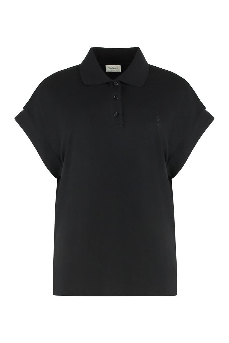Tシャツ・カットソー 824091Y37HC Woman Polo Shirt SAINT Grey 9124 LAURENT