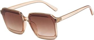 Generic Square Hollowed Sunglasses For Men And Womens Fashionable Commuting Vacation Party Photo Shoots Sun Glasses(Brown)