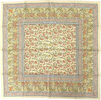 Herm&egrave;s Pre-owned Hermes Chasse En Inde Silk Scarf 90 Ladies B9M3HYUWXFKM8AGJ