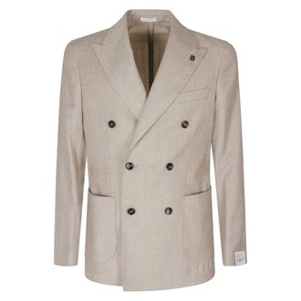Breras Milano Breras - Giacca Doppiopetto - Heren - Jassen - Bruin - Maat: XL Zijde