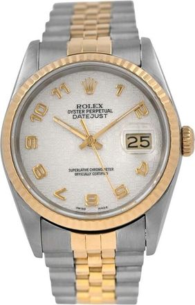 Rolex Pre-owned Rolex Datejust Automatic Chronometer Silver Dial Mens Watch 16233 SAJ