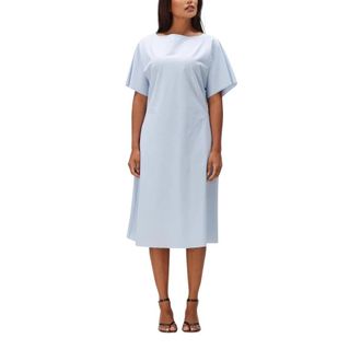 JapanTKY Lany Midi Jurk - Dames - Casual kleedjes - Blauw - M - Kleedjes