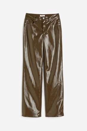 H&M Beschichtete Hose - Green