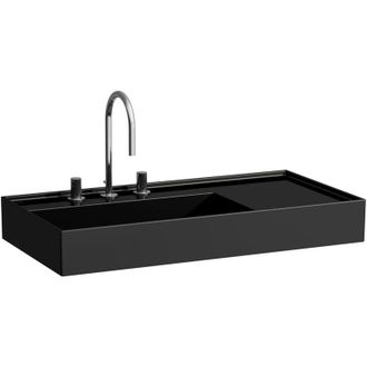 Laufen Kartell lavabo, tablette droite, 1 trou pour robinetterie, - Laufen