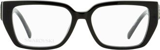 Swarovski SK5446 Lattice Crystal Eyeglasses - Black