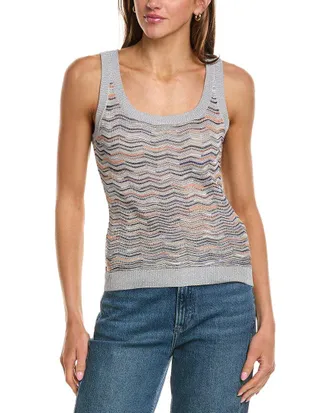 M Missoni Knit Wool-Blend Top