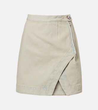 Vivienne Westwood Rita faded denim miniskirt