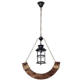 Fabrilamp Lampara Colgante Rustico Cortijo 1xe27 Marron De Fabrilamp