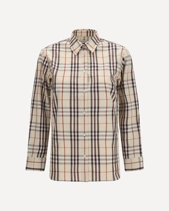 Burberry Regular fit check cotton Shirt Female 6