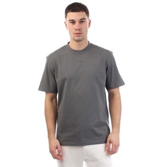 HUGO BOSS Hugo Heren Dapolino Logo Bedrukt Relaxed Fit T-shirt (Grijs)