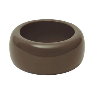 Frankie Shop TFS Glossy Bangle - female - The Frankie Shop - Bracelets - Brown - ONE SIZE - Accessories