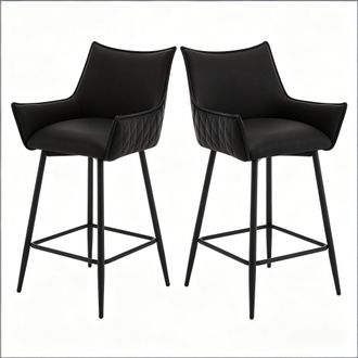 STILVORA Stilvora Sedia Da Ufficio Ergonomica Con Poggiapiedi E Supporto Lombare Ad Aria, Pelle, Nero
