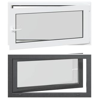 vidaXL Color Interno De Ventana De S&oacute;tano Blanco Risor 110 X 60 Cm Vidaxl