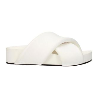 Jil Sander Sliders, female, White, 3 UK, Leather Slipper