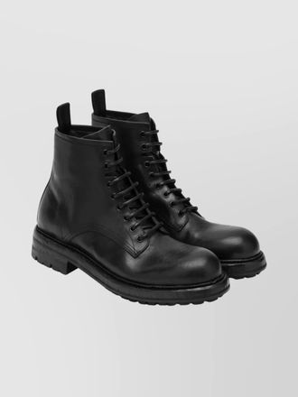 Dolce & Gabbana leather lace-up ankle boots