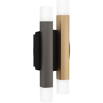 Loops Stylish Modern Black, Grey, & Brown Indoor Wall Light for Home D&eacute;cor