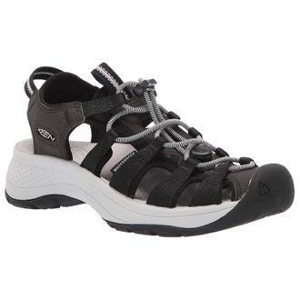 Keen Astoria West Textile Synthetic Womens Slingbacks Sandals - Black Grey - Size:UK 8.5