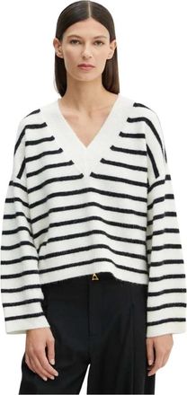 Gestuz Alphagz V-neck Trui - Dames - V-hals truien - Veelkleurig - XS - Wol - Truien & Vesten