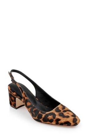 L'agence Elaina Slingback Pump in Leopard Hair Calf at Nordstrom Rack, Size 7.5