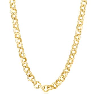 Pompeii3 Mens Rolo 14k Gold (59gram) or Platinum (110gram) 8.5mm Link Chain Necklace 18