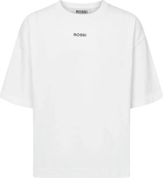 Rossi Elin Shirt - Dames - T-shirts - Wit - M - Katoen - Tops