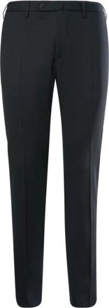 Incotex Broeken Black - Heren - Slim Fit Broeken - Zwart - L - Wol - Broeken